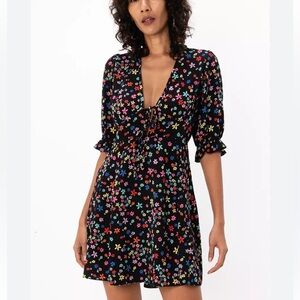ASOS• floral tie front mini dress